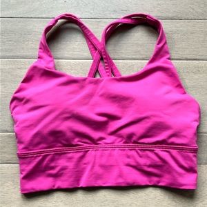 Pink LuLulemon Longline Energy Bra-Size 4